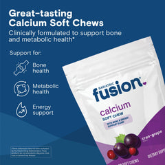 Bariatric Fusion calcium chews pack shown for convenient daily supplementation