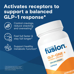 Bariatric Fusion GLP-ONE Plus capsules for daily fullness after meals.