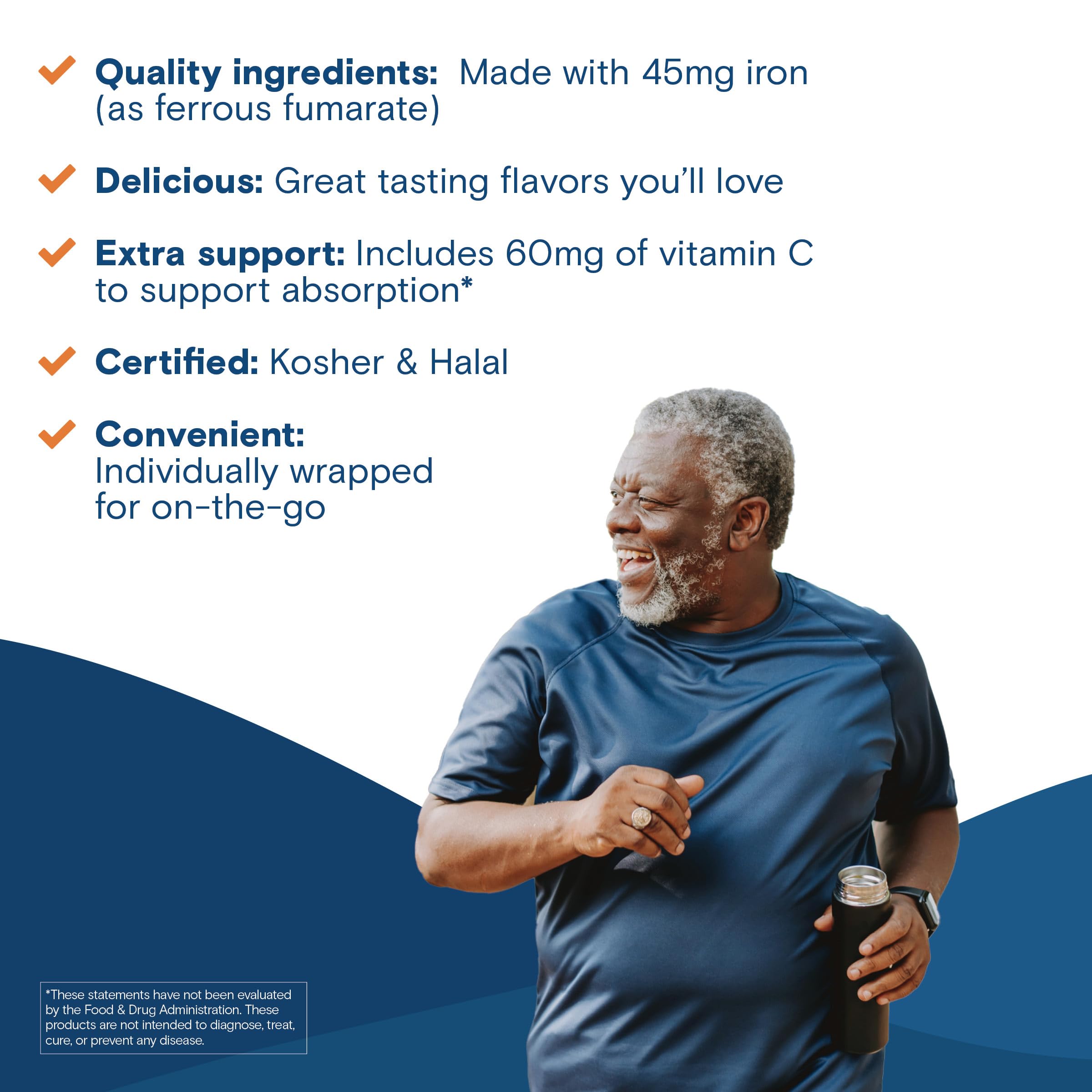 Bariatric Fusion gluten-free formula offers gentle, stomach-friendly iron chews.