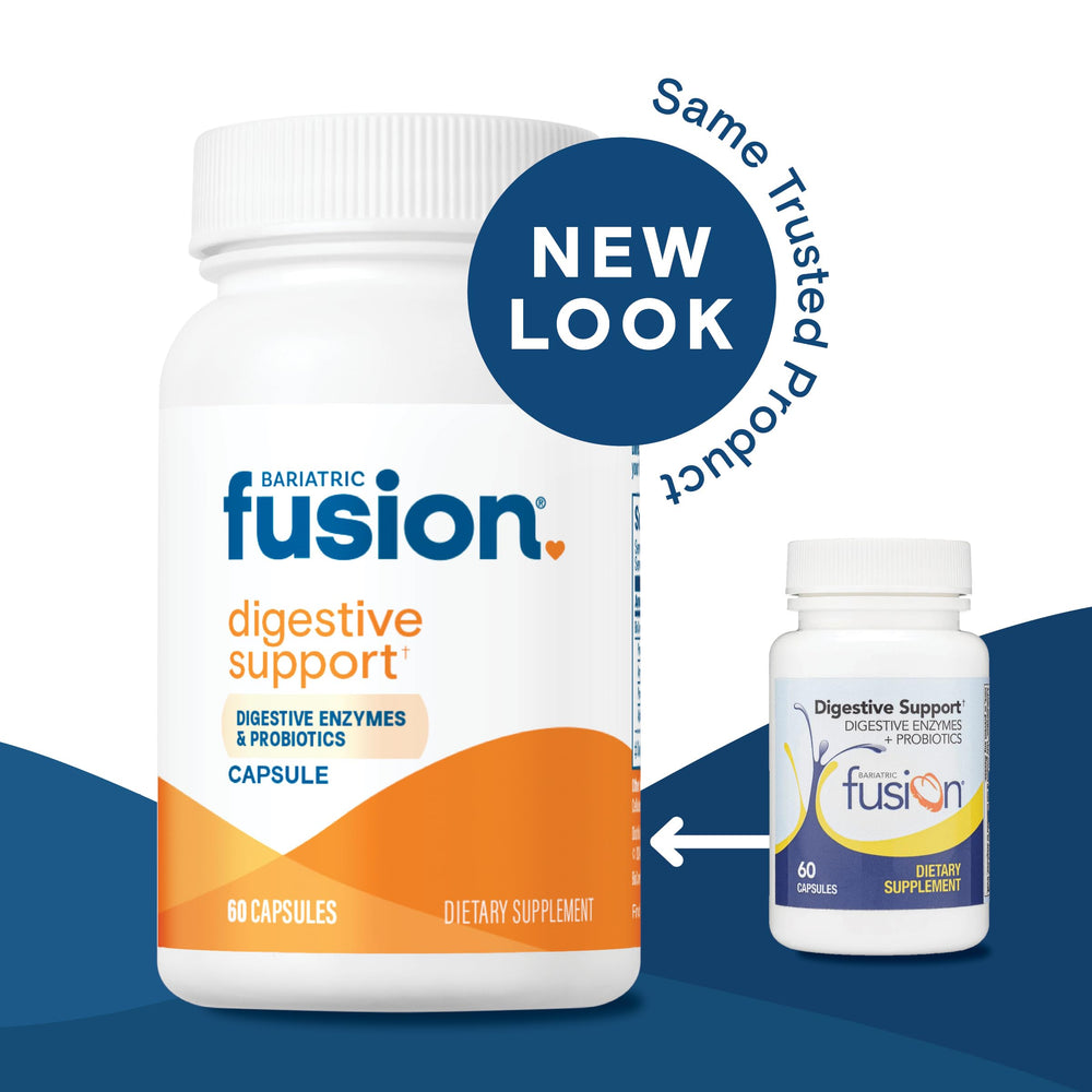Bariatric Fusion gluten-free non-GMO claim on product panel