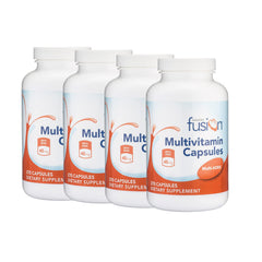 Bariatric Fusion High ADEK multivitamin bottle front showing easy-to-swallow capsules.