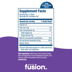 Individually wrapped Bariatric Fusion chews designed for on the go
