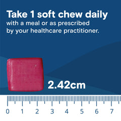 Sugar-free cherry iron chew without added sugar.