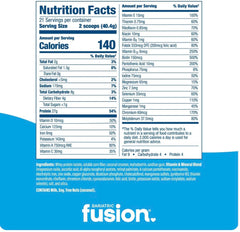 Bariatric Fusion shaker with meal replacement for a smooth, scoopable shake.