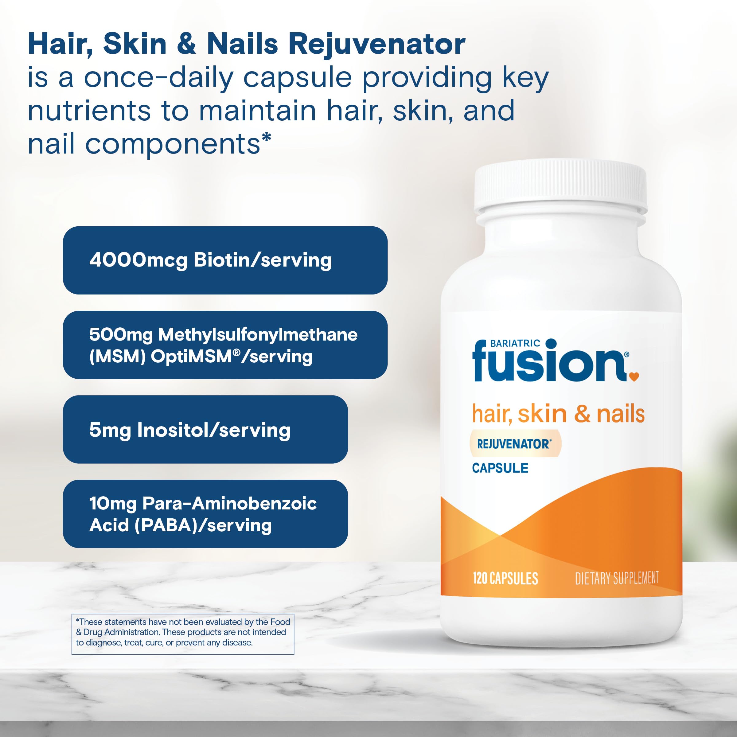Bariatric Fusion ONE Per Day daily routine image suggests simple once-daily intake.