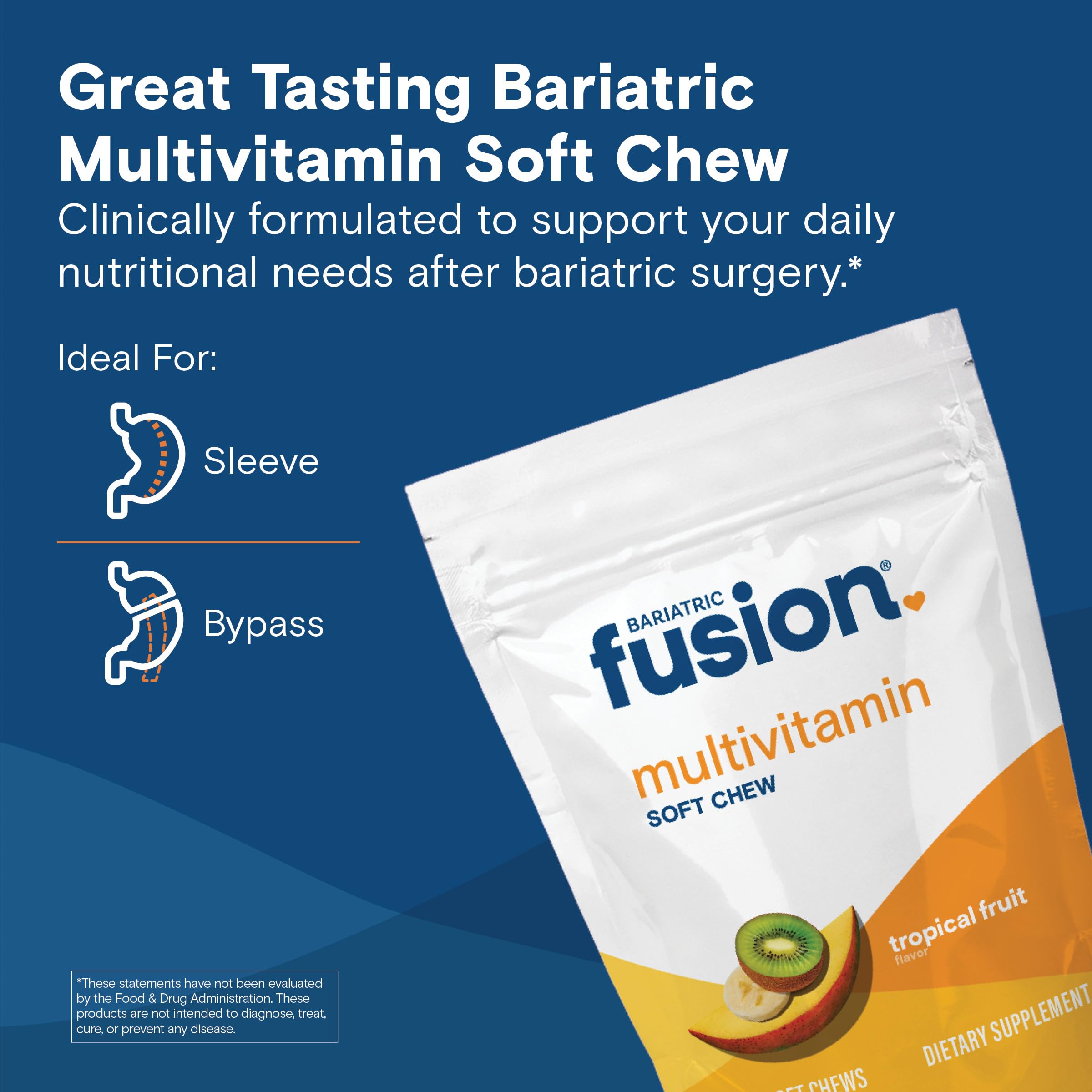 Close-up of Bariatric Fusion chews highlighting texture and flavor.