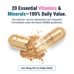 BariatricPal Multivitamin ONE nutrition facts panel lists essential nutrients.