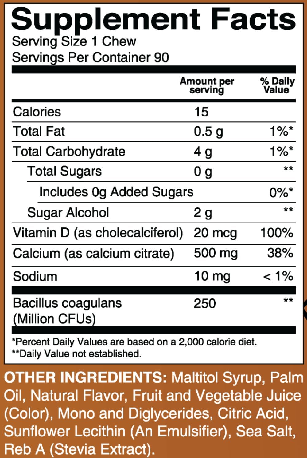 BariatricPal daily dose chart reinforces three chews per day plan.