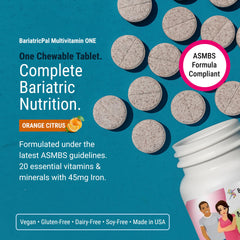 BariatricPal Multivitamin ONE bottle front highlighting convenient one-per-day use.