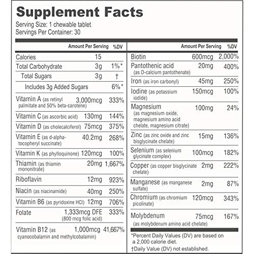 BariatricPal Multivitamin ONE supports hair, skin, and nails.