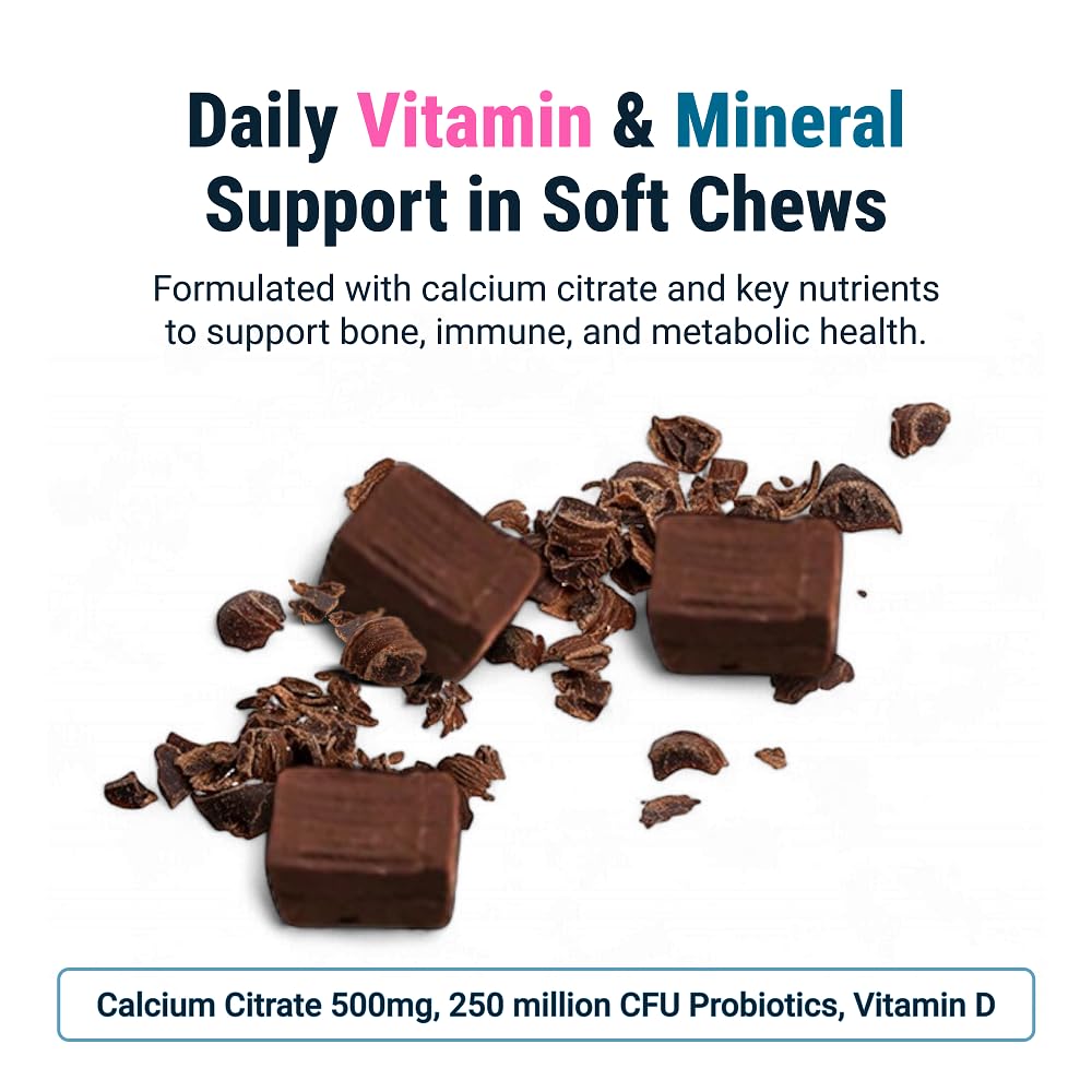 BariatricPal Sugar-Free Calcium Citrate Soft Chews chocolate caramel chew close-up for indulgent taste.
