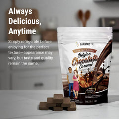 BariatricPal Sugar-Free Calcium Citrate Soft Chews packaging-scene emphasizes FDA facility and kosher certification.