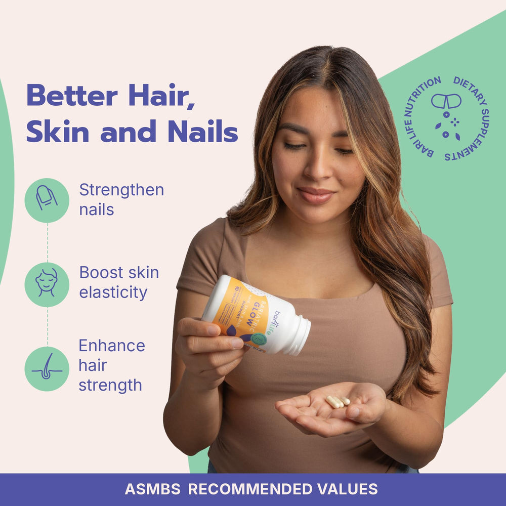 Bari Life hair loss reduction capsules convey potential lower shedding.