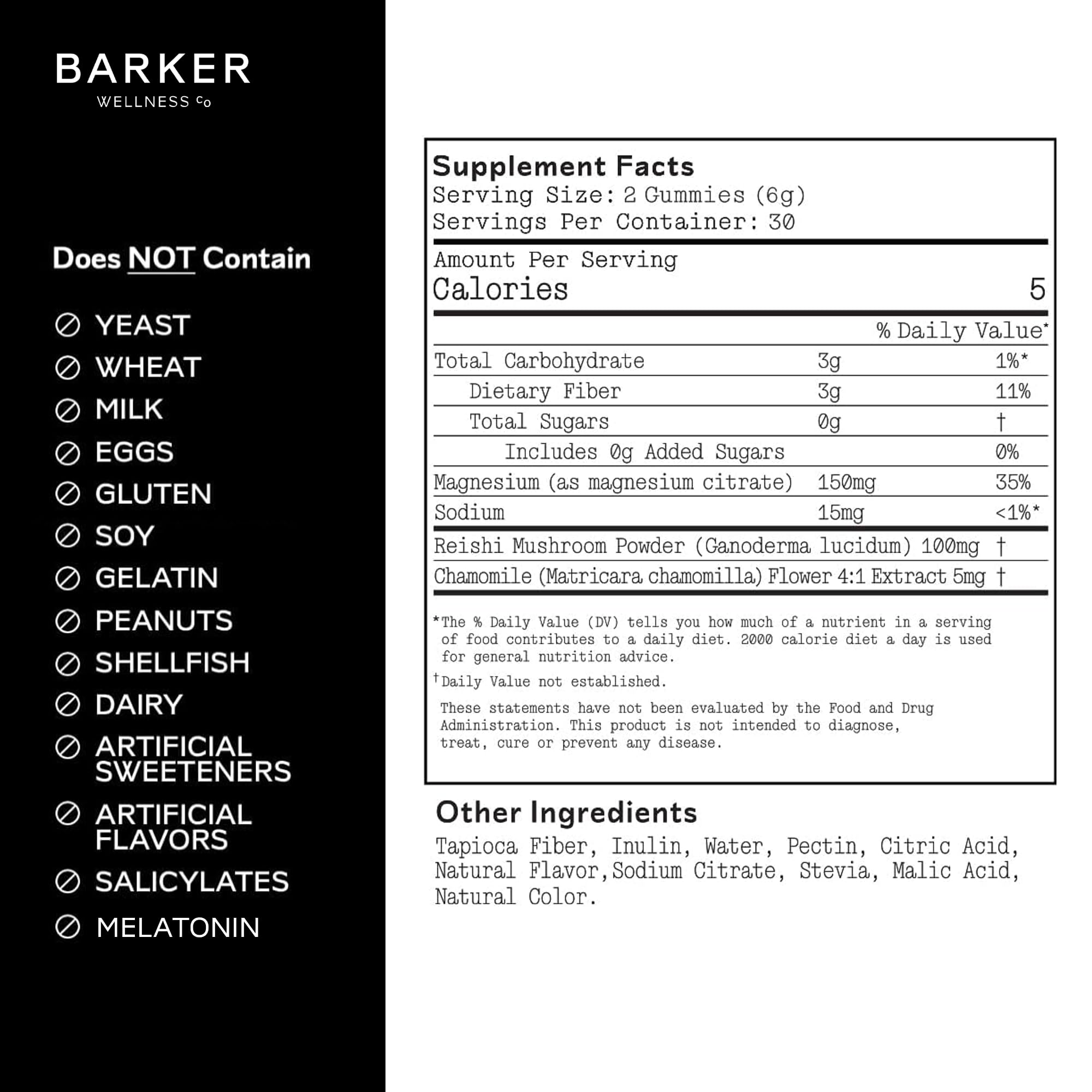 Barker Wellness Co tropical mango gummies on hands suggesting a tasty evening ritual.