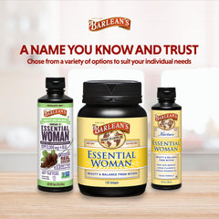 Barlean's Essential Woman with yogurt to mix into meals.