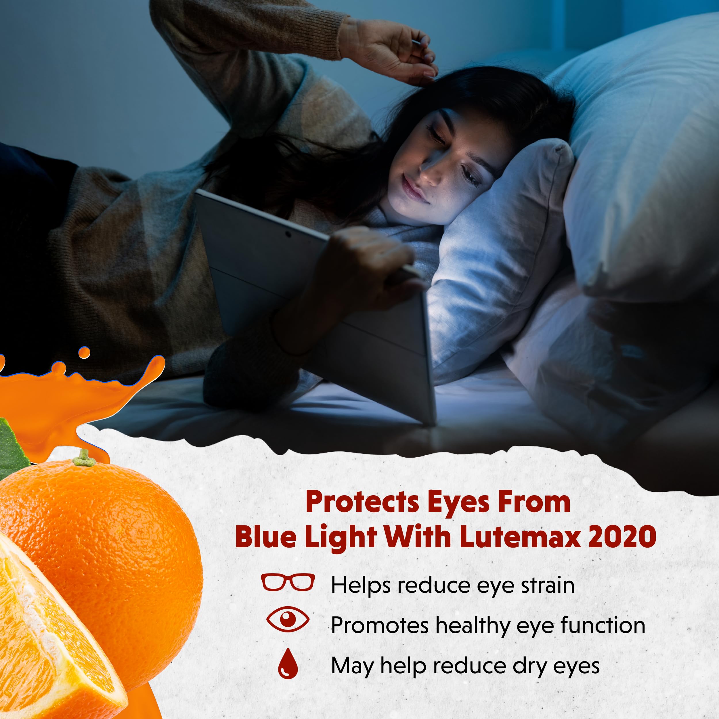 Barlean's Eye Remedy ingredients panel with omega-3s and antioxidants