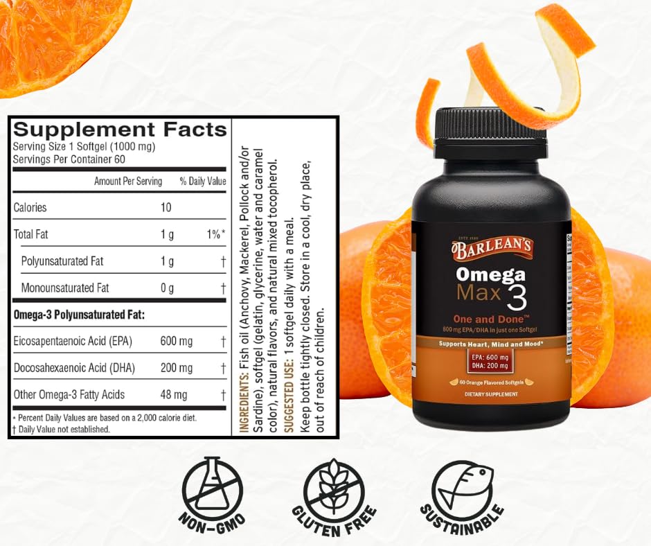 Orange flavor makes capsules easy to swallow and more enjoyable daily