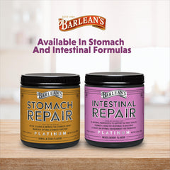 Barlean's Intestinal Repair made-in-USA seal on the bottle.