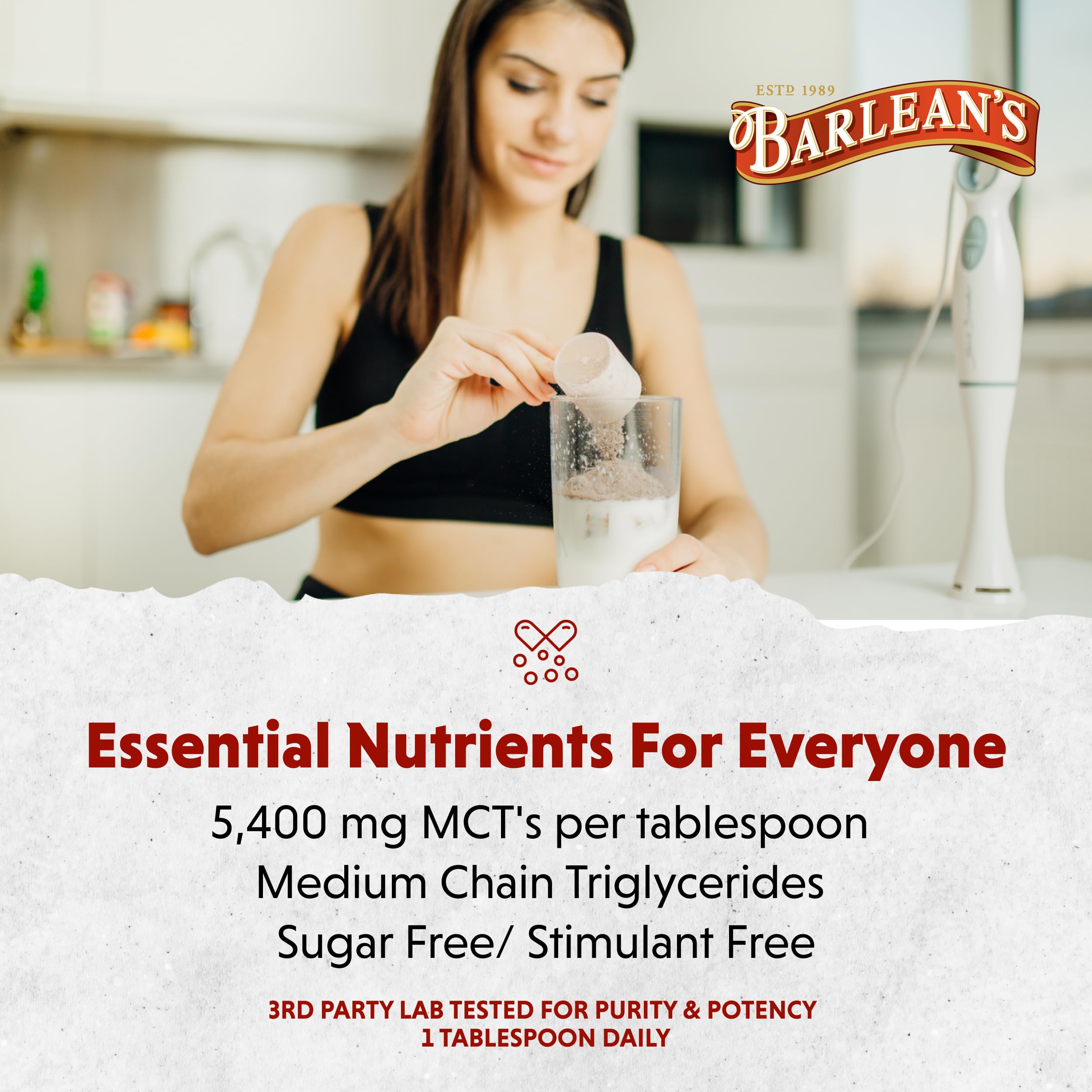 Barlean's MCT oil coconut flavor profile enhances wellness routines