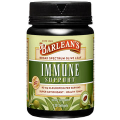 Barlean's Olive Leaf Complex bottle front for daily immune support.
