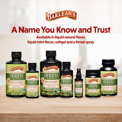 Barlean's Olive Leaf Complex family-friendly bottle for long-term use.