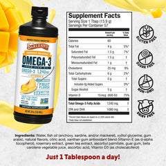 Close-up of emulsified Barlean's Omega-3 fish oil for easy absorption
