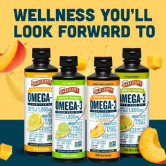 Close-up of Barlean's Omega 3 bottle for a shopping shot.