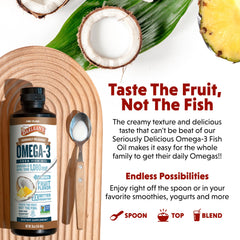 Graphic highlighting wild-caught, ultra purified oil and low heavy metals