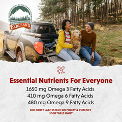 Barlean's softgels purse-size image highlights portable daily omega option