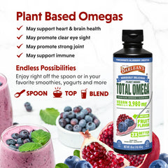 Barlean's label close-up highlights sustainable algae DHA source.