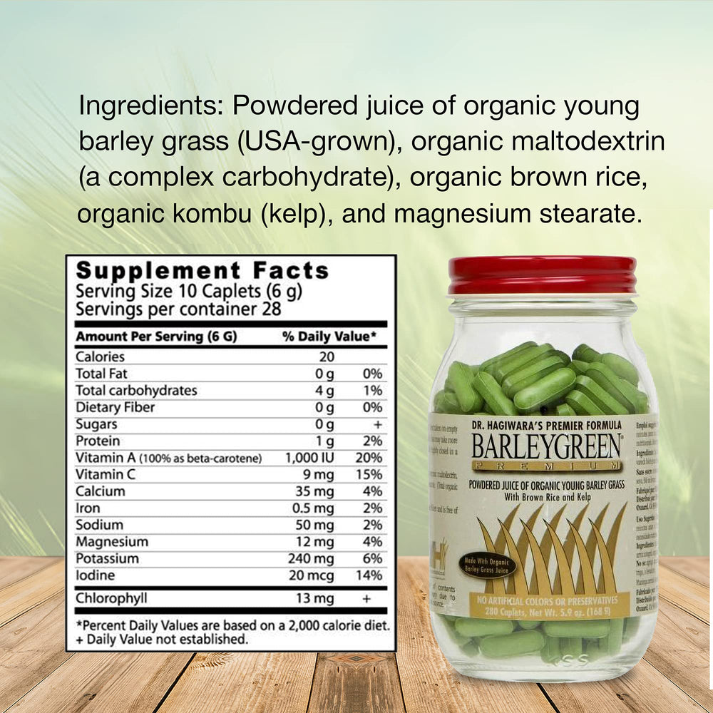 BARLEYGREEN vegan-friendly label, gluten-free and soy-free credentials