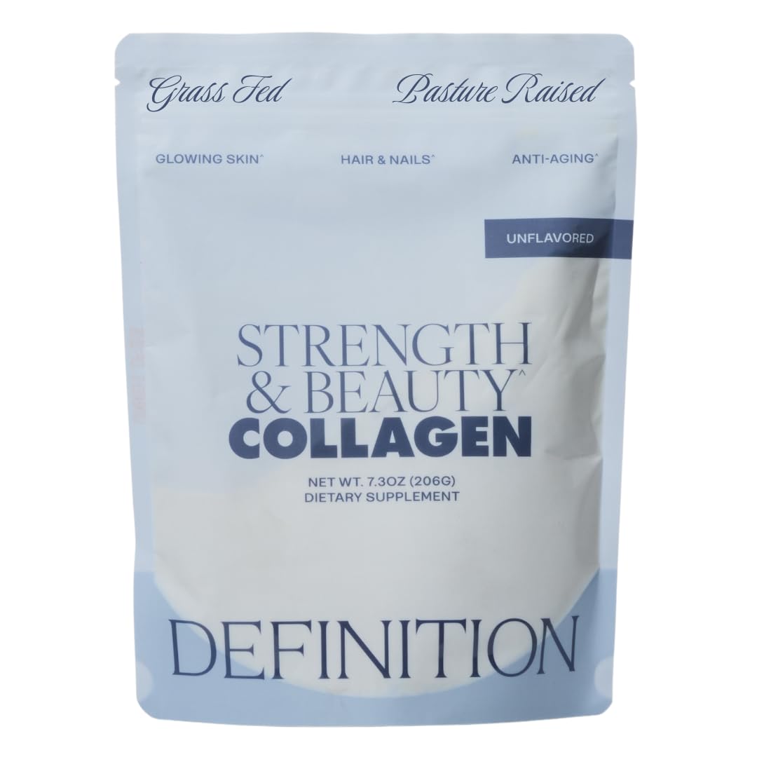 Barre Definition collagen unflavored scoop added to coffee for a seamless daily beauty ritual.