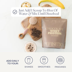 Barre Definition vanilla whey protein tub offering vanilla option.