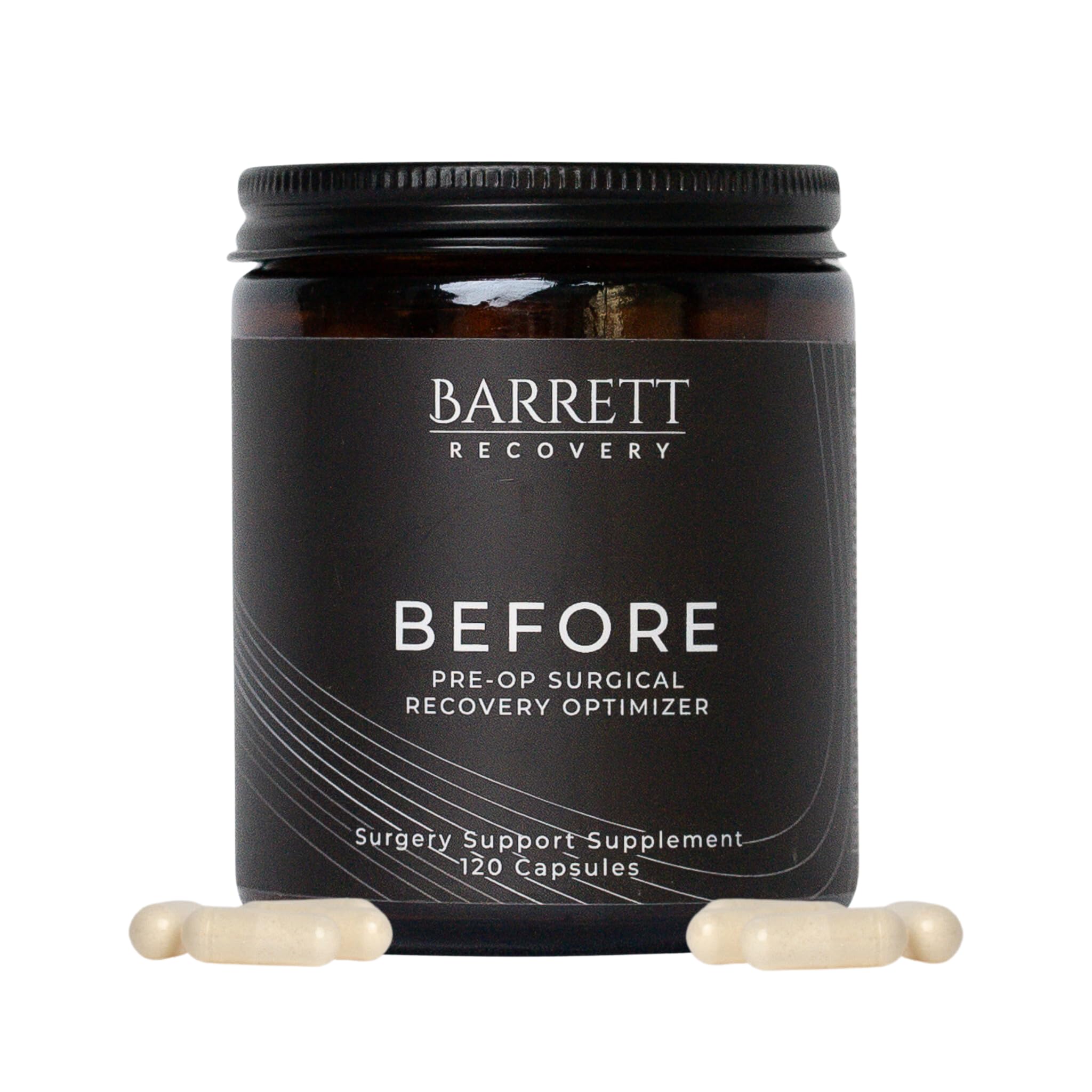 Barrett Recovery BEFORE blend ingredients highlight antioxidants and vitamins for healing