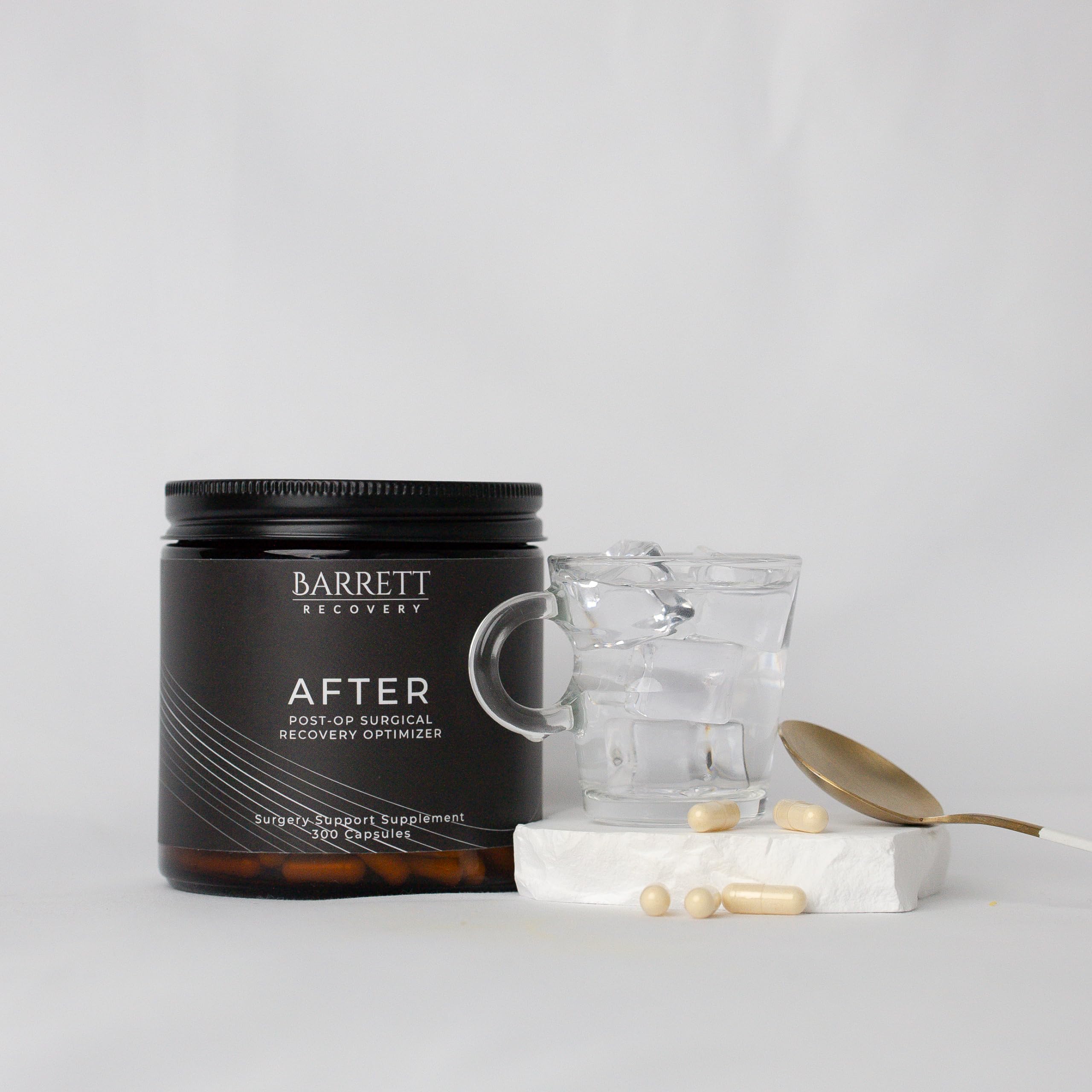 Barrett Recovery natural ingredients image featuring antioxidants and probiotics for balance.