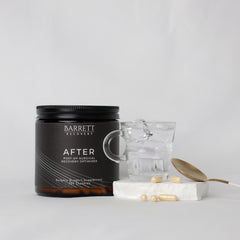 Barrett Recovery natural ingredients image featuring antioxidants and probiotics for balance.