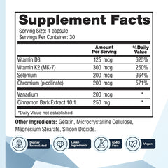 Barton Nutrition CinnaChroma label close-up showing 10:1 cinnamon extract.