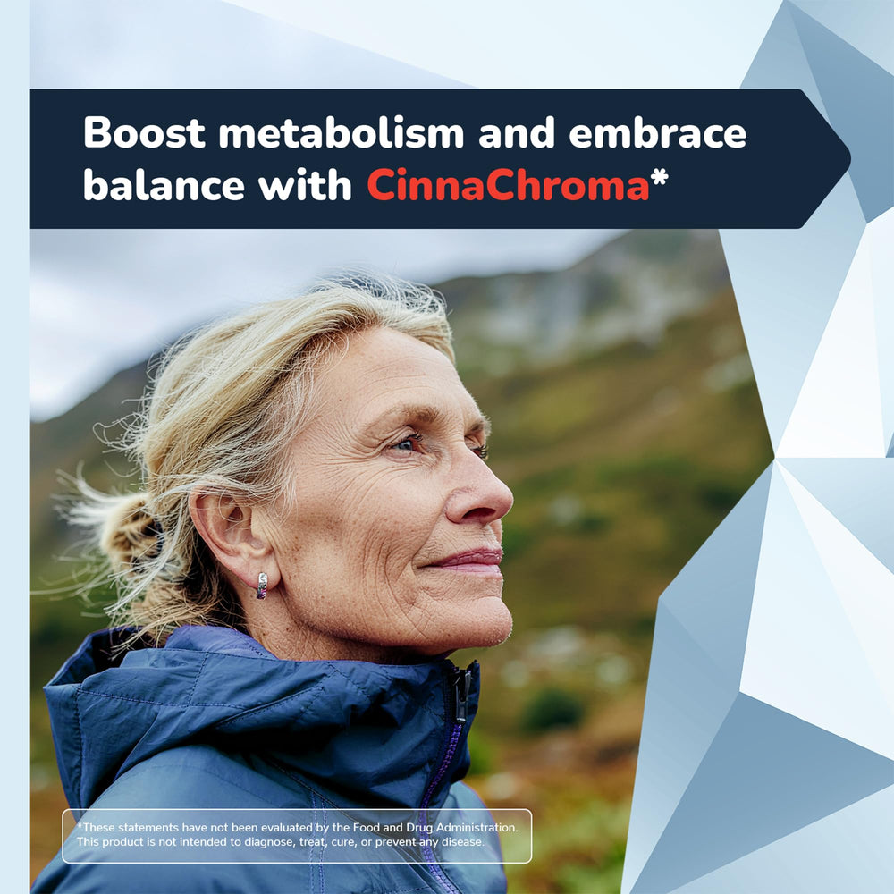 Barton Nutrition CinnaChroma bottle with water and cinnamon sticks.