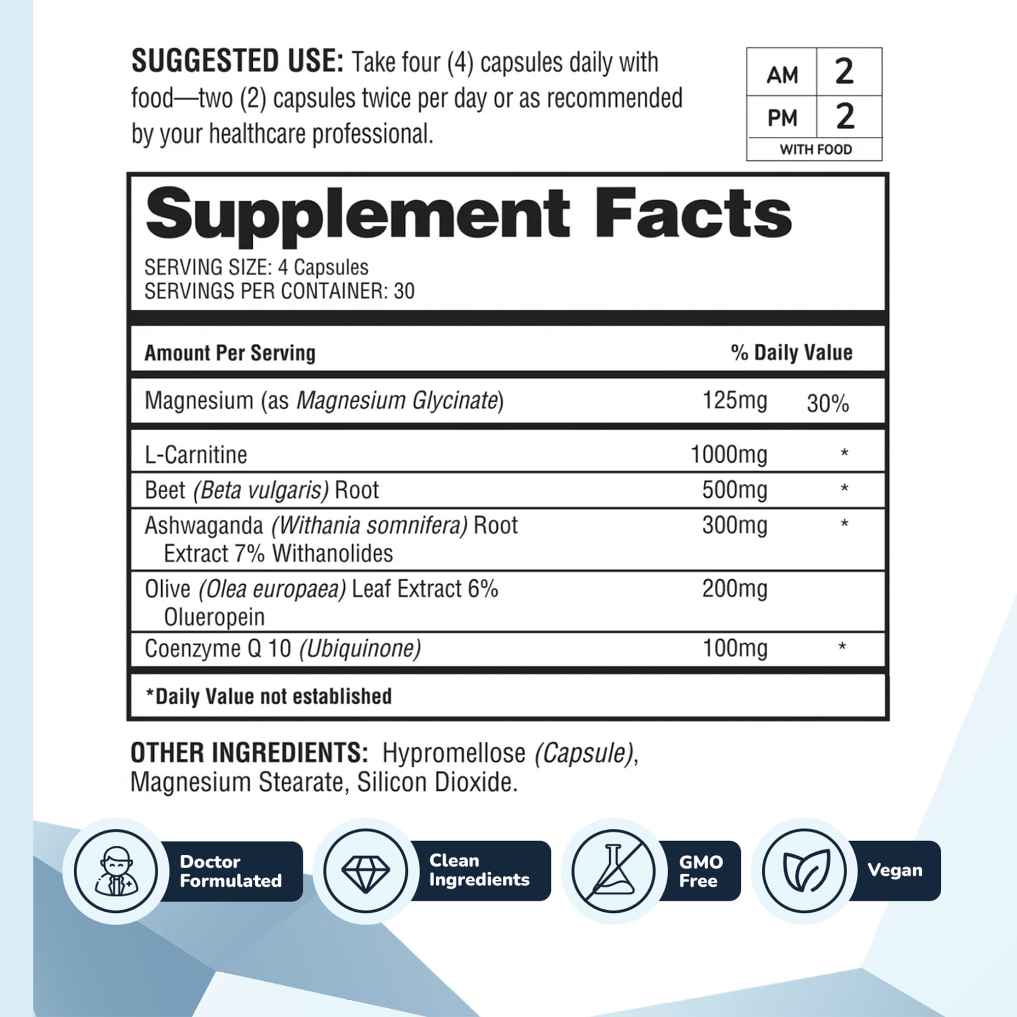 Barton Nutrition HealthyHeart Support+ capsules closeup showing convenient daily capsules.