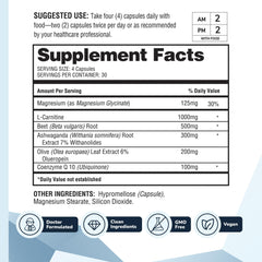 Barton Nutrition HealthyHeart Support+ capsules closeup showing convenient daily capsules.