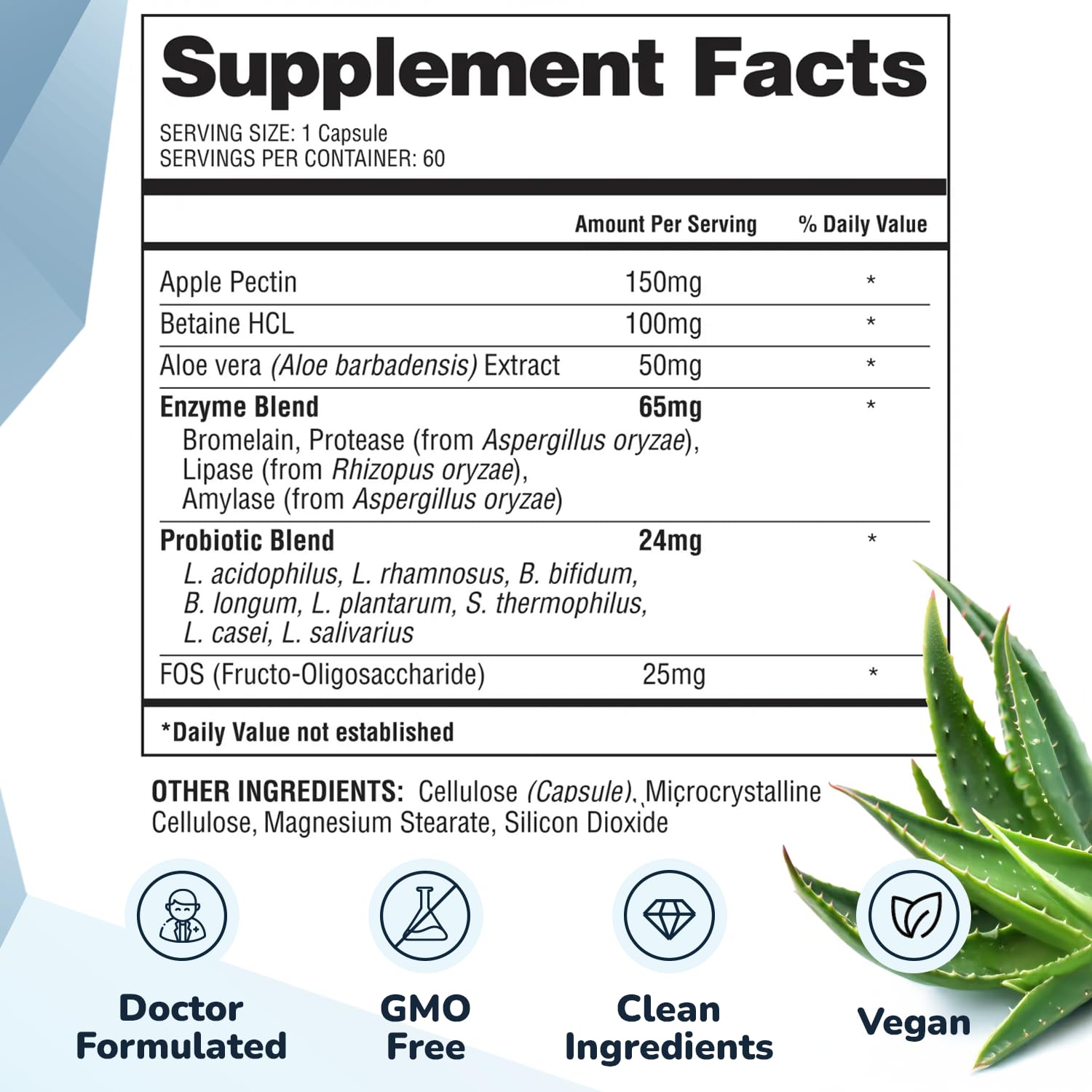 Barton Nutrition prebiotic capsules close-up emphasizing gut microbiome nourishment