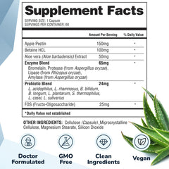 Barton Nutrition prebiotic capsules close-up emphasizing gut microbiome nourishment