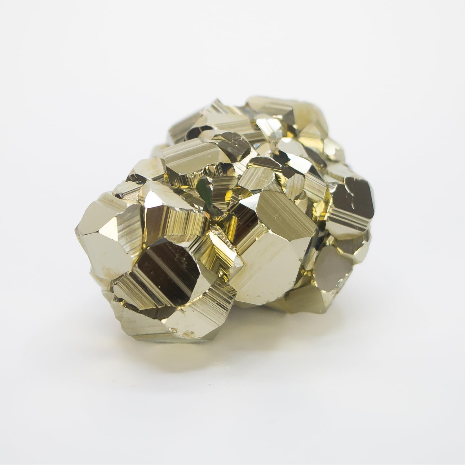 Bartra Product polished pyrite crystal with radiant luster for decor