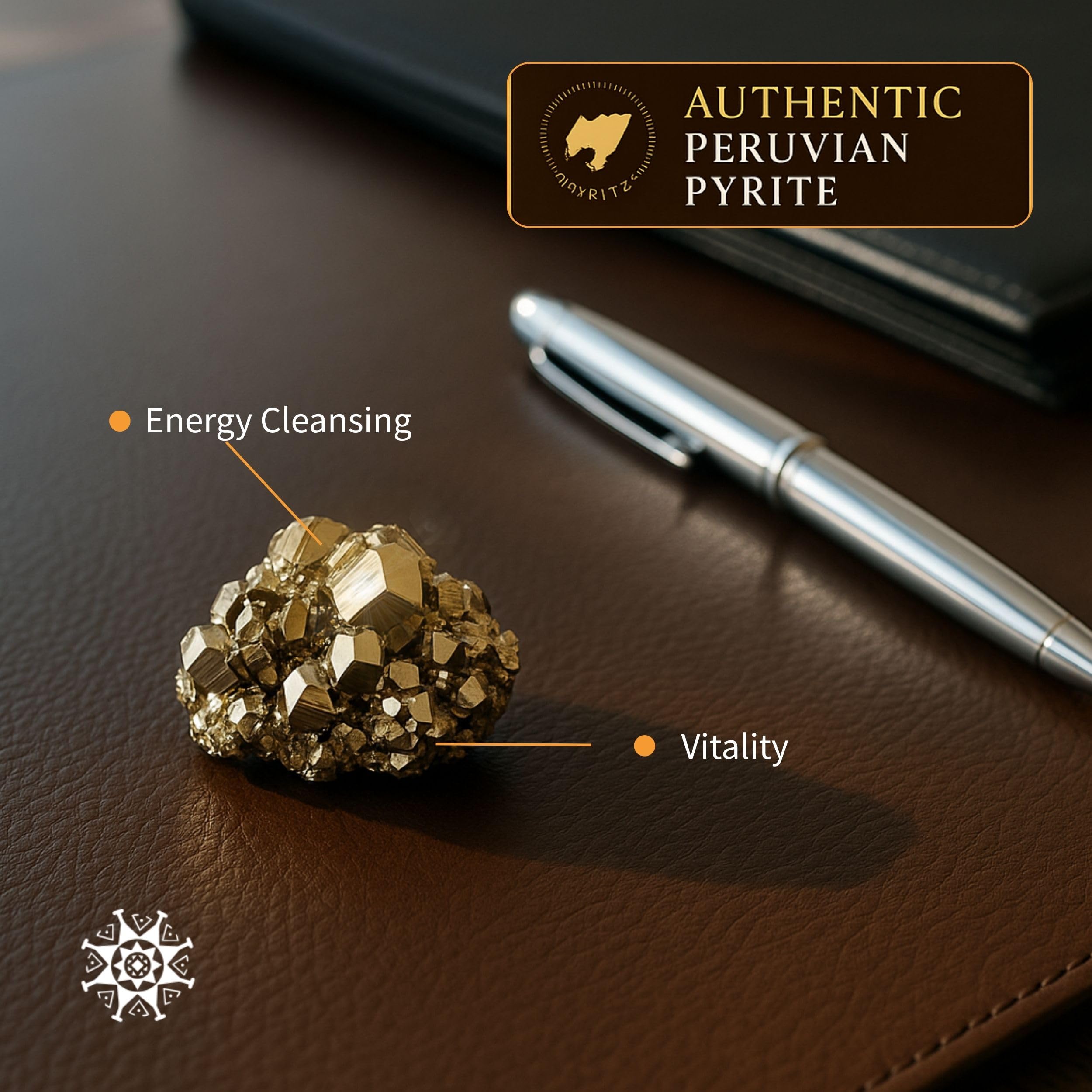 Bartra Product pyrite cubic crystal from Peru enhances display and visual appeal