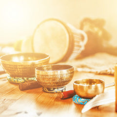 Barydat silk singing bowl cushion 17 cm secures larger bowls with decorative embroidery.