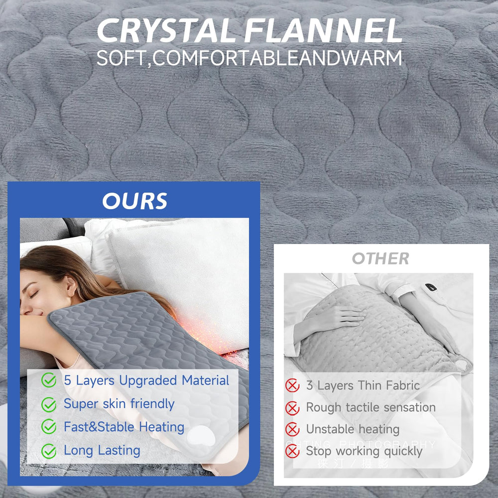 Basanie heating pad moist and dry heat therapy option