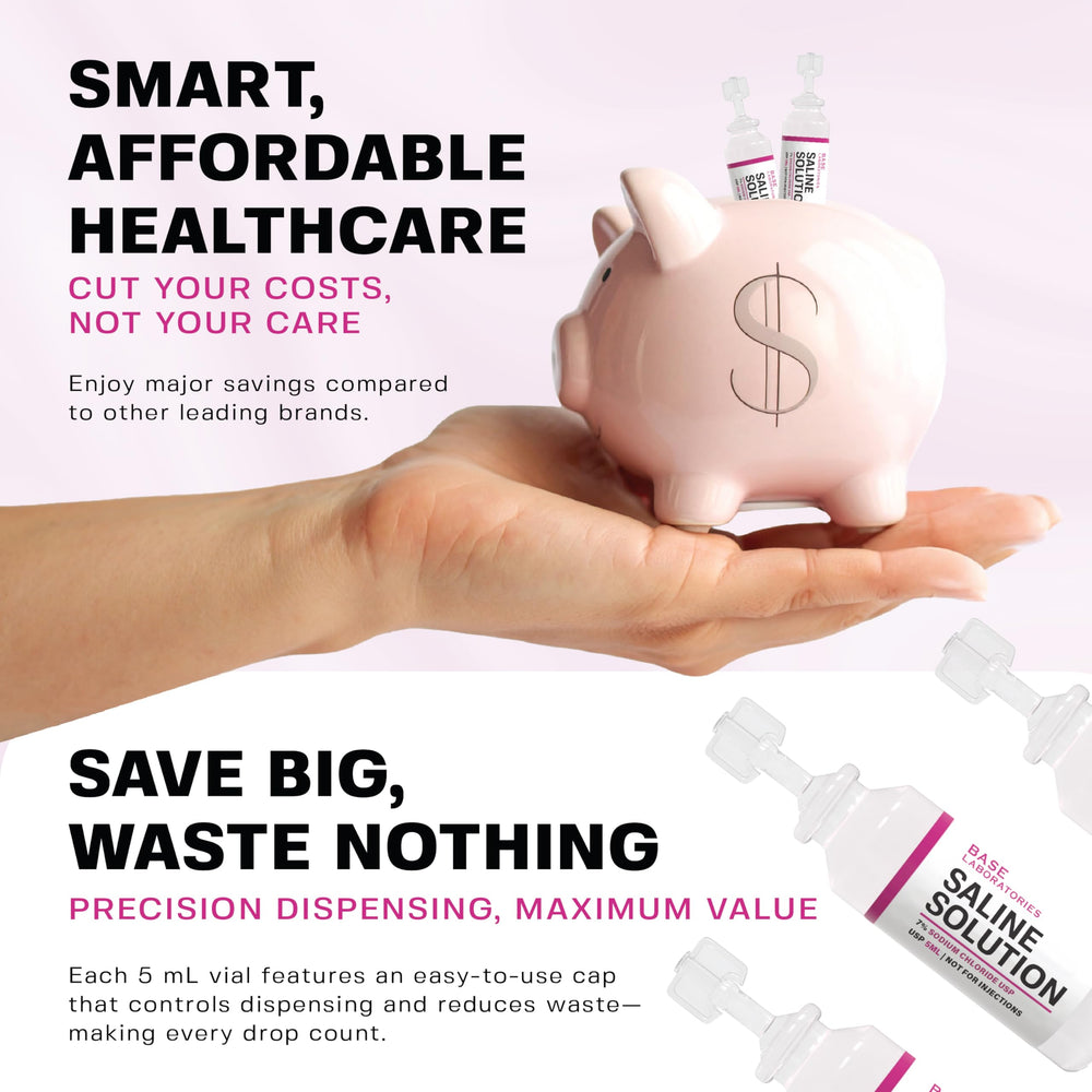 BASE LABORATORIES 7% saline sea-air inspired formulation for respiratory care.