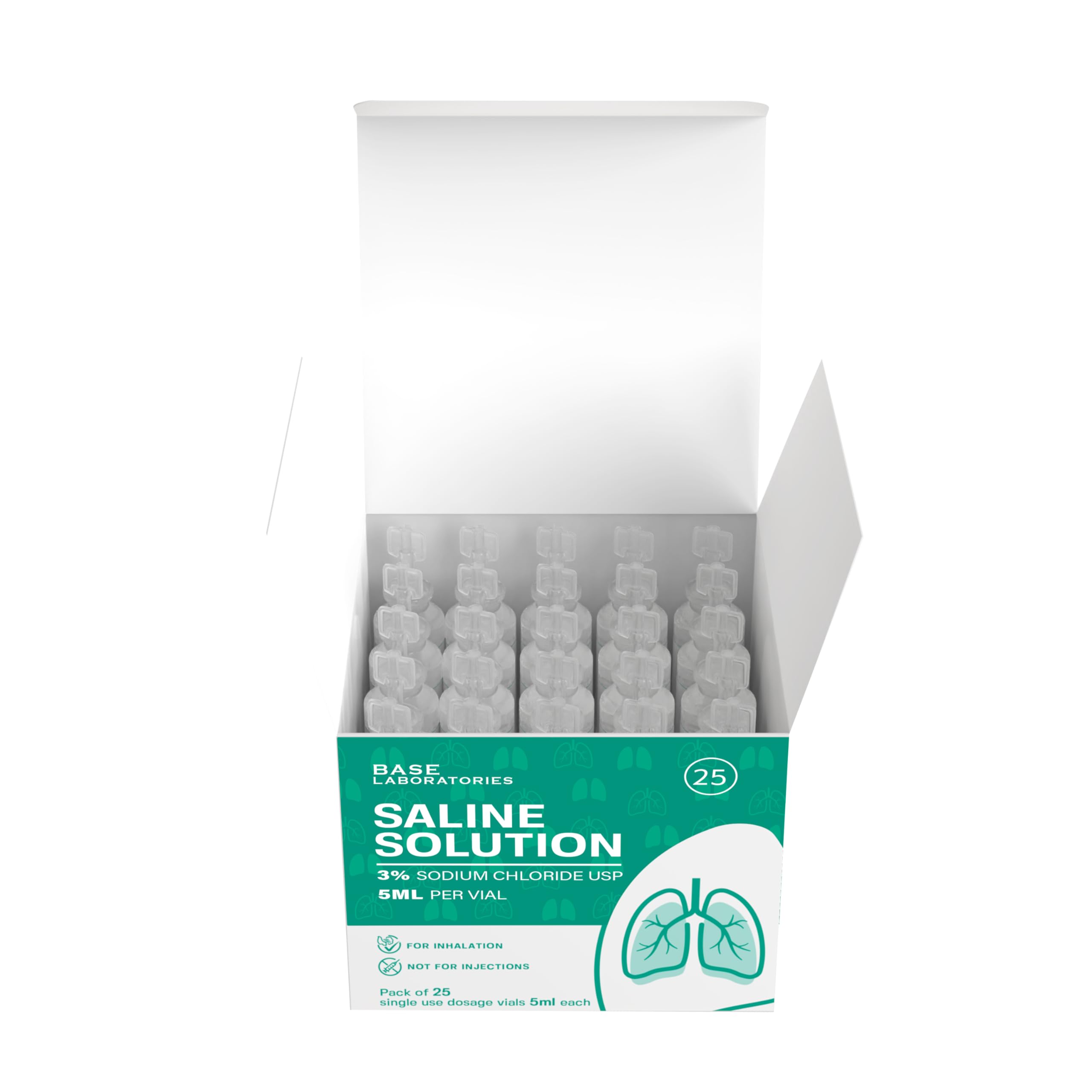 BASE LABORATORIES nasal inhaler filled with 3% saline
