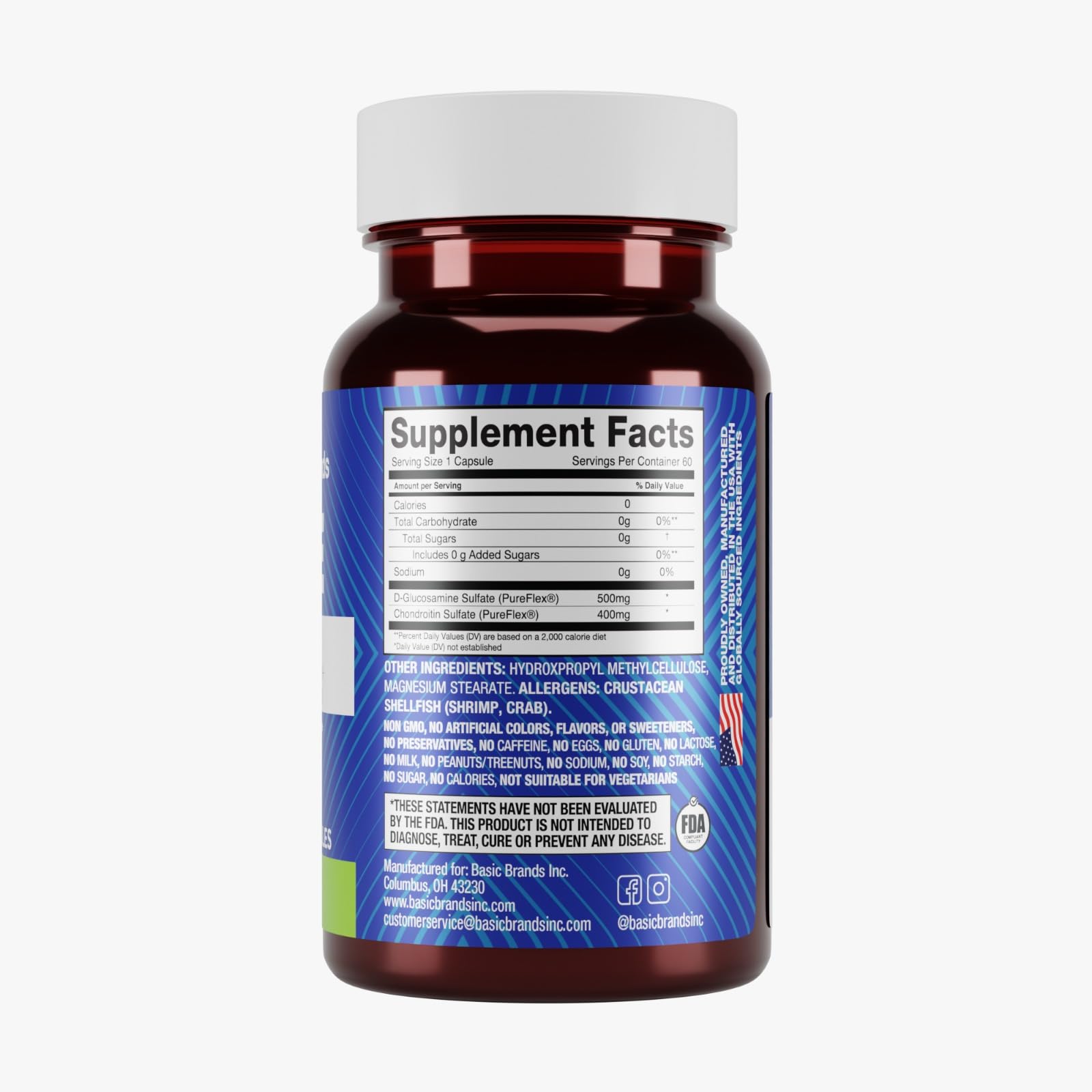 Basic Brands Move Pureflex bottle pour demonstrates convenient daily dosing.