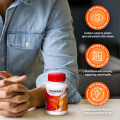 Basic Brands PowerAll bottle featuring zinc and B-vitamins for energy metabolism